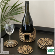 Lade das Bild in den Galerie-Viewer, ITIKA Néro Coasters (Set of 6) with Holder