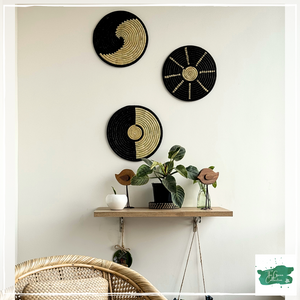 MONOCHROME MANIA Moonj Wall Plates - Set of 3